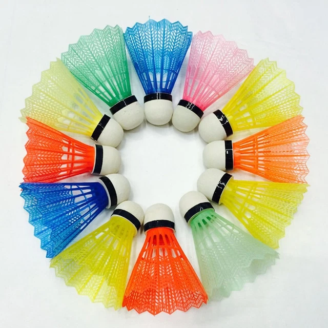 12 pz sfere in schiuma da badminton colorate allenamento sport gioco in plastica