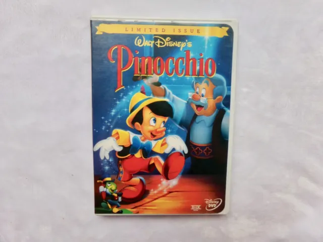 Vintage Disney Pinocchio Limited Issue Original First DVD Release THX Movie 1999