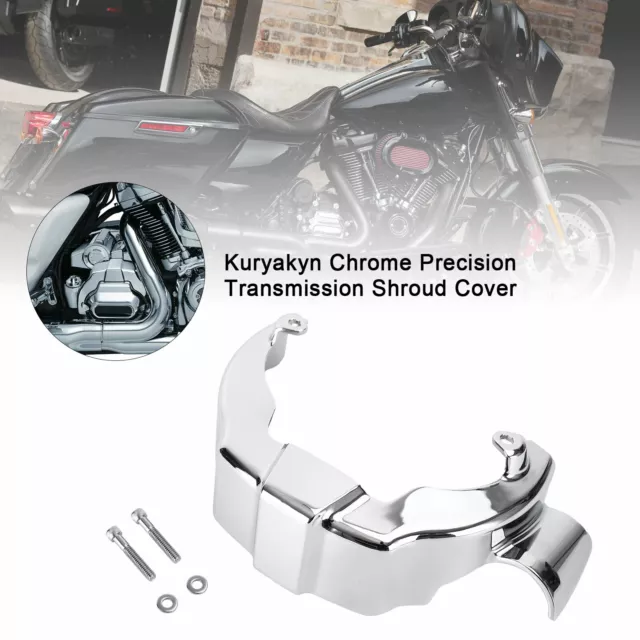 Kuryakyn Chrome Precision Transmission Shroud Cover for Milwaukee M8 2017-20