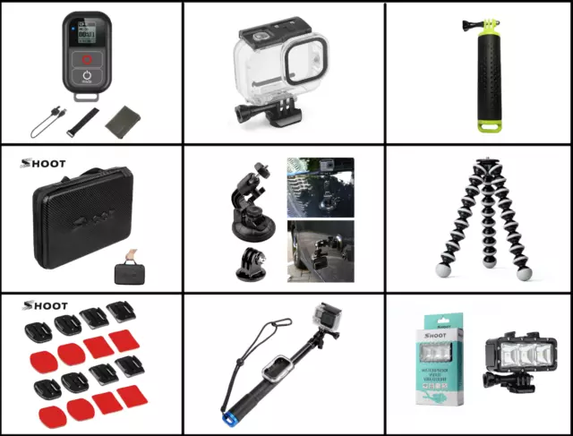 Avaspot 50-en-1 Kit d'Accessoires pour caméra d'action pour Gopro