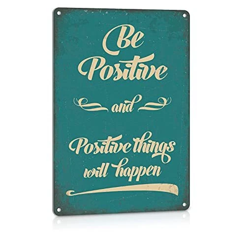 Metal Sign Inspirational Positive Quote Old Country Farmhouse Home Decor Signs W