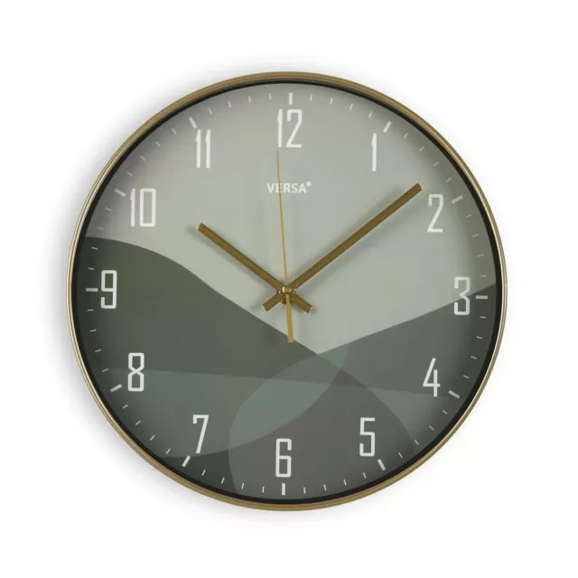 Reloj de Pared Versa Oscuro Plástico [4,3 x 30,5 x 30,5 cm]