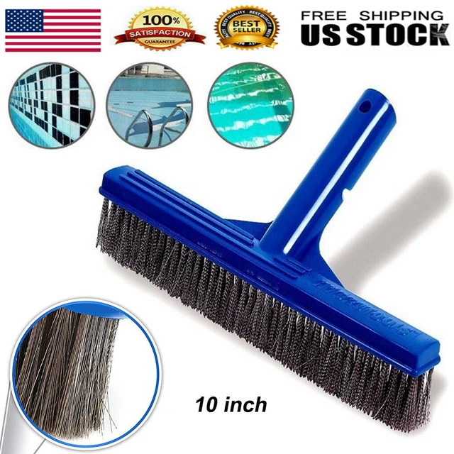 10 INCH HEAVY Duty Stainless Steel Wire Pool Algae Brush For Concrete