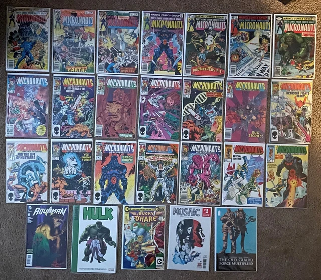 Marvel Comics Micronauts Aquaman Hulk Bucky O'Hare & More Huge Lot Rare