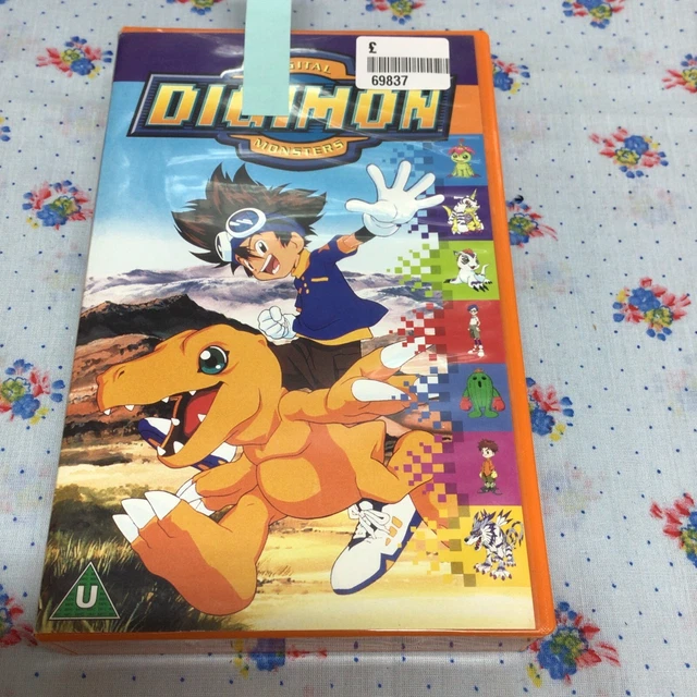 Digimon Digital Monsters Volume 1-(2000 & 2001) PAL VHS Video Tape Fox Kids