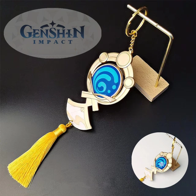 NEW GENSHIN IMPACT Kamisato Ayato Vision Element God's Eye Keychain