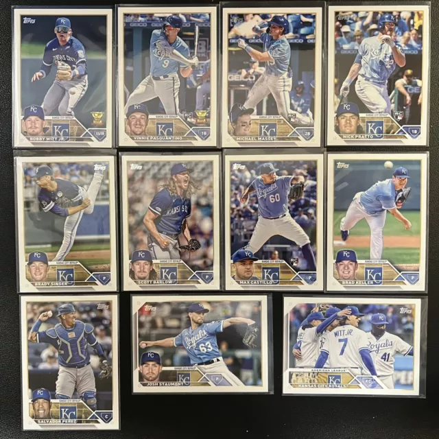 2023 Topps Series 1-NICK PRATTO #182 & COMPLETE Team Set-11 CARDS KC Royals RC