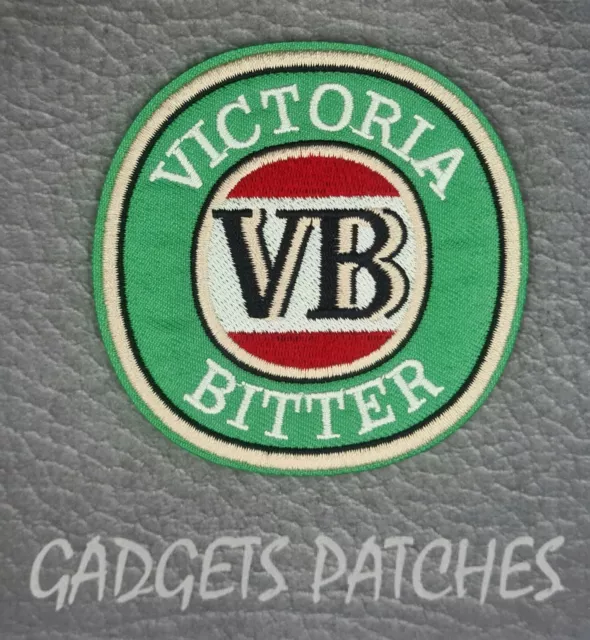 VB Beer Patch Australia Harley Davidson Vest Iron Sew On Biker 2