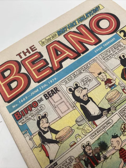 BEANO COMIC - JUNE 15th 1974 - GREAT 50th BIRTHDAY GIFT *INCLUDES GIFT BOX*