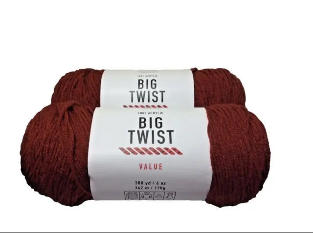 BIG TWIST YARN. VALUE . 5 COLORS TO CHOOSE FROM