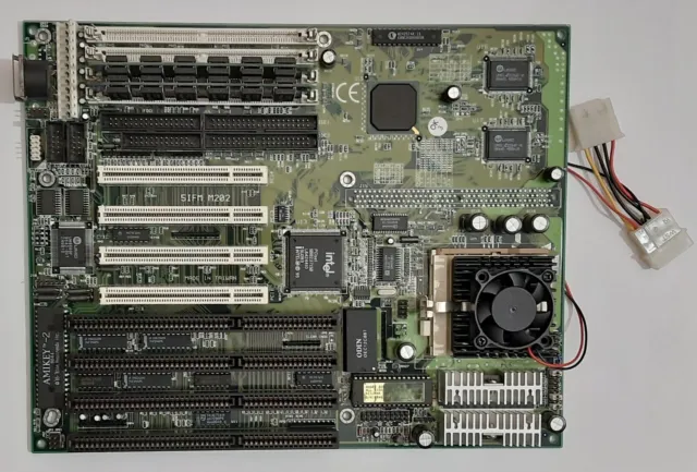 Chaintech 5IFM i430HX Sockel 7 ISA Mainboard + Pentium MMX 166MHz + 32MB RAM