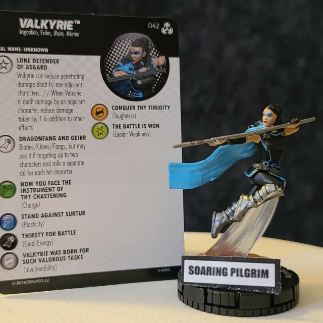 VALKYRIE - 042  RARE War of the Realms Marvel Heroclix #42