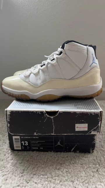 NIKE AIR JORDAN 11 Retro Columbia 2001 136046 142 Size 13 Great