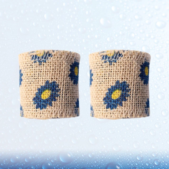 2x Jute Band Band für Handwerk Weihnachten Bogen Haar Zubehör Jute Band Rolle 7