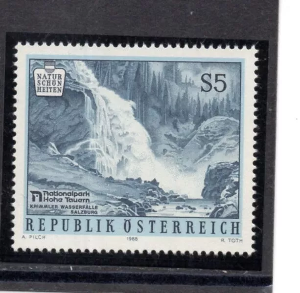 1988, ANK 1963, Naturschönheiten in Österreich - Krimmler Wasserfälle