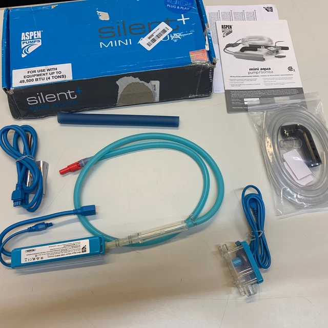 83812 Aspen Mini Aqua 230 Silent Condensate Pump, Blue OPENED BOX