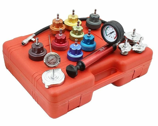 XtremepowerUS 14pc Radiator Pump Pressure Leak Tester Checker Kit Aluminum