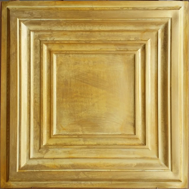 Ceiling tile Faux tin golden decor night club wall panel PL05 10pcs/lot