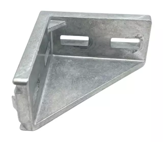 Lot of (2) Bosch Rexroth 3-842-523-567 Aluminum Gusset T Slot Conn. 45mm x 90mm