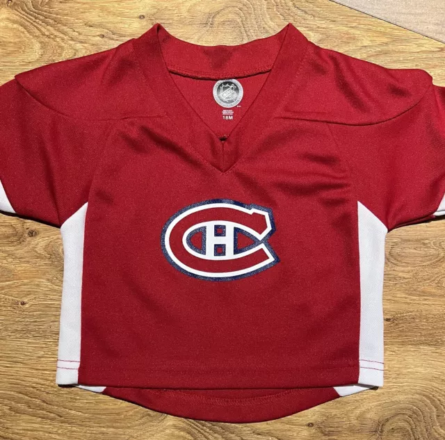 Montreal Canadiens Nhl Hockey Youth Kids Boys Red Jersey - Size 18 Months