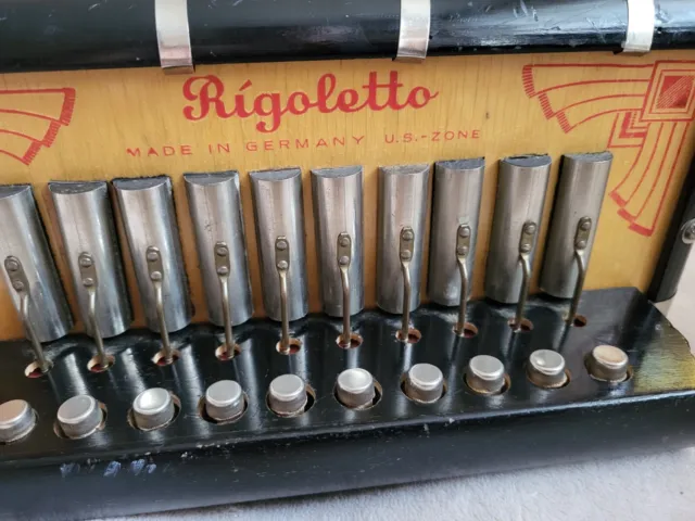 Rigoletto accordion vintage original made U.S. Zone