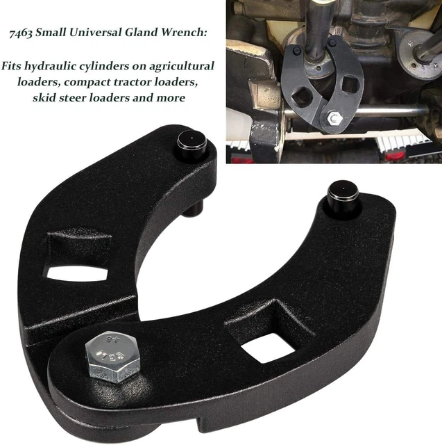 Adjustable Gland Nut Wrench Tool for Hydraulic Cylinder Cap Remover Universal US