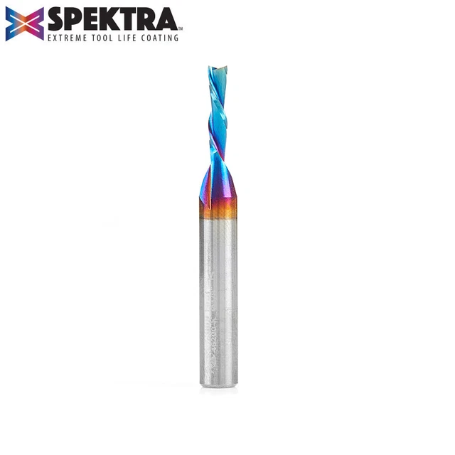 Amana 46200-K Spektra Spiral Plunge 1/8 Dia x 1/2 CH x 1/4 Shank 2" Down-Cut
