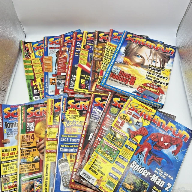 16 X BRAVO Screenfun Zeitschriften Hefte Magazine 1999 2000 2001