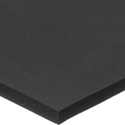 1-1/2" Thick Black 12" x 24" Ultra Soft Multiuse Neoprene Foam Sheet