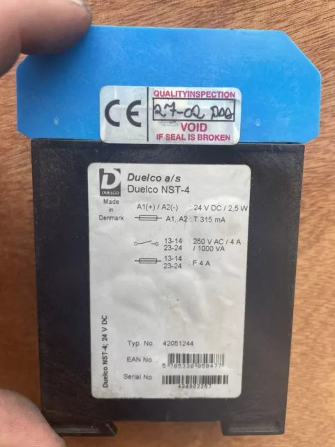 Duelco 42051244 Relay 4 24 V Dc Used UMP