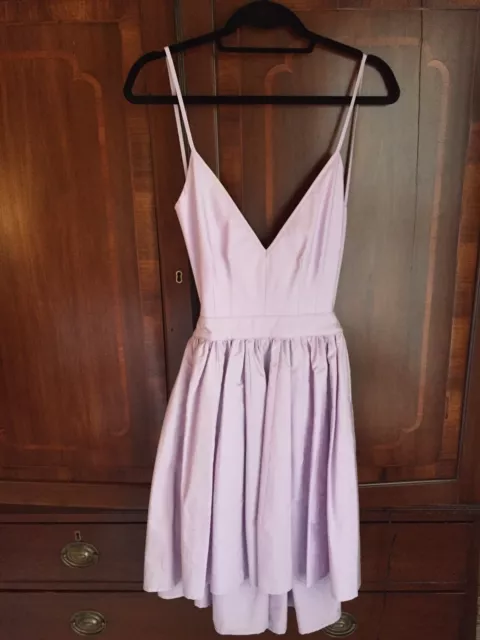 Contrarian Barbara Bibb Backless Dress, Lavender, Size 6