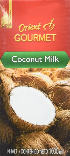 Orient Gourmet latte di cocco latte di cocco tailandese 4x 1 L NUOVO MHD 24/12/2023
