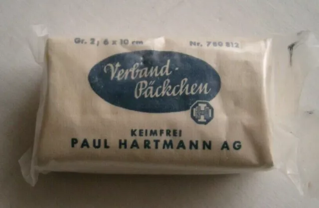 Sammlerstück Verband-Päckchen Paul Hartmann AG 1950er Jahre, Original, OVP