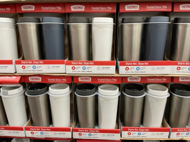 Thermos Stainless Steel 18 Oz Vacuum Insulated Travel Tumbler 2-pack Hot or Cold