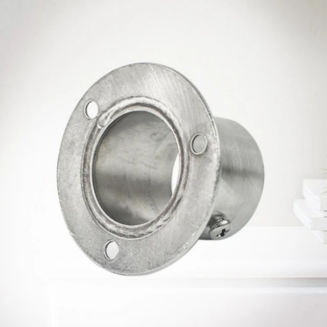 Ohamtes 2 pezzi ID25 mm (2,5 cm), L250 mm, staffa di montaggio per appendiabiti da doccia, tenda da doccia, supporto per asta per flangia per tenda, adatto per montaggio a soffitto o a parete