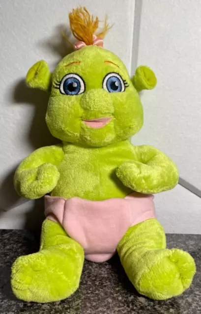 New Build A Bear Shrek The Third Girl Ogre Baby Diaper Pink 11 in Tall Plush