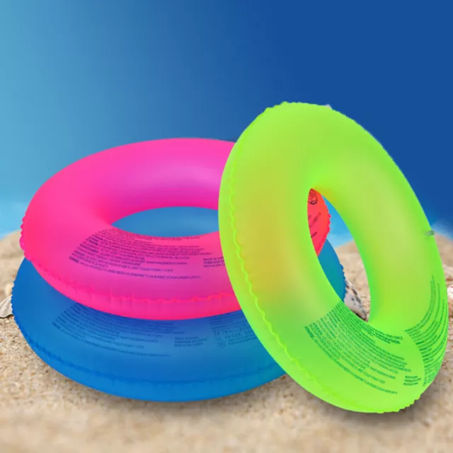 PVC Inflatable Swimming Ring Pool Float Swim Tube Beach Raft Floating Tube Ring