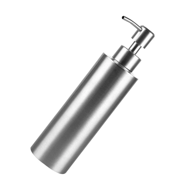 Pompa Sapone In Acciaio Inox - Per Erogatori Da 22mm Finitura Spazzolata - Confezione Da 2 Pezzi