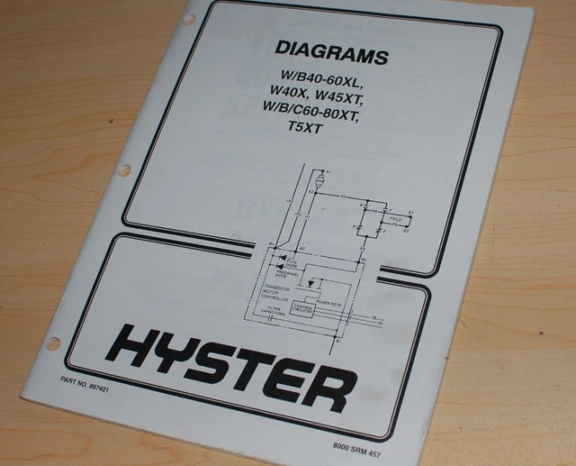HYSTER FORKLIFT ELECTRICAL Wiring Diagram Schematic service Manual