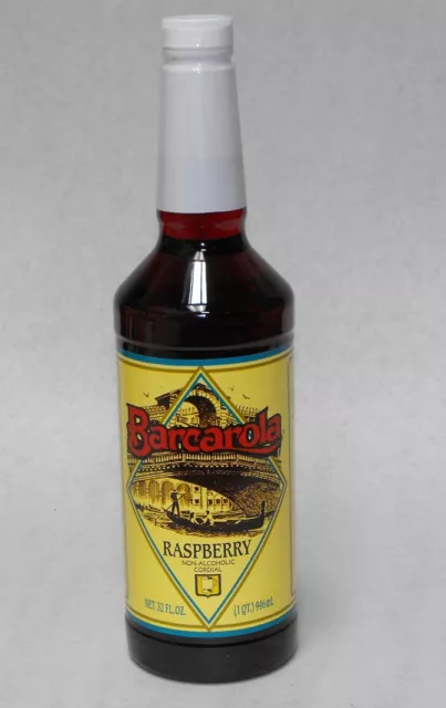 Gourmet Raspberry Syrup 32oz. Barcarola Coffee Drink and Italian Soda Flavor