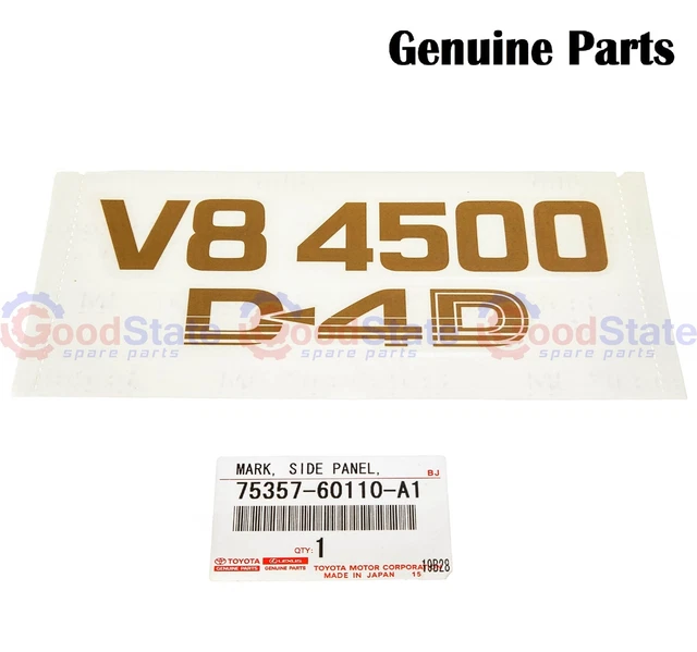 GENUINE TOYOTA LANDCRUISER 70 Series VDJ79 V8 4500 D 4D Side Badge ...