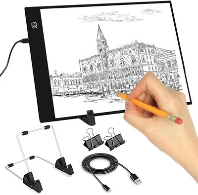 Ba30DEllylelly Tavoletta digitale a LED Scatola luminosa a LED Controllo tattile Dimmerabile Disegno Traccia Animazione Copia da tavolo Tavola da pannello Pannello 