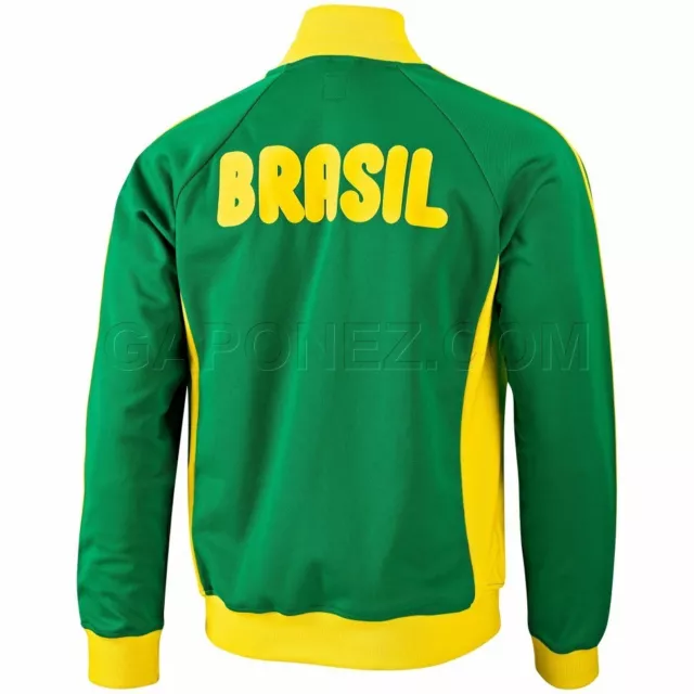 Adidas Men's Brazil Soccer Team World Cup 1978 Full Zip Jacket