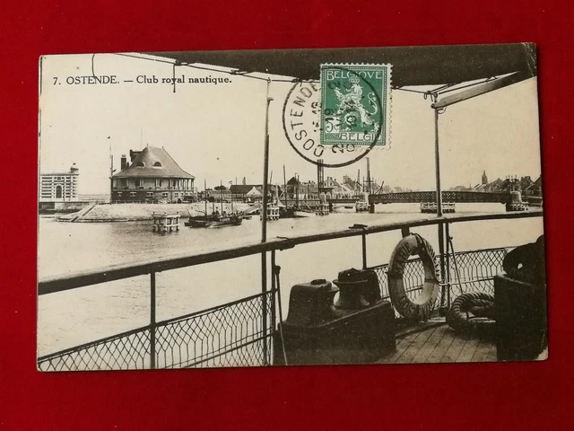 CPA Belgique Ancien Dépliant Ostende - Carte Postale Noir Et Blanc, Années 1900
