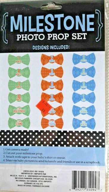 Bow Ties 18 Piece Photo Prop Set Boys