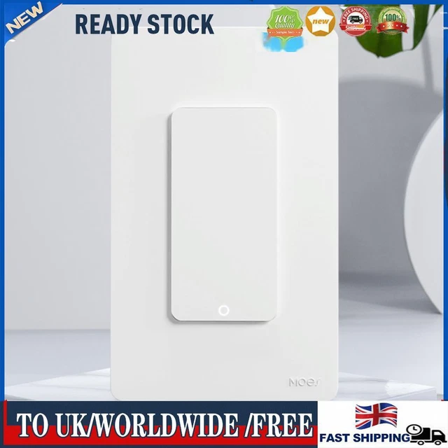 MOES Single Pole Push Button Work with Alexa Google Home Tuya WiFi Wall Switch