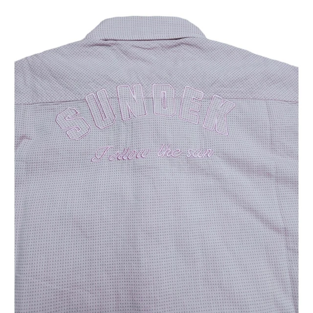 Sundek Camicia Estiva Uomo Taglia L Manica Corta Come Nuova Lilla 100% Cotone