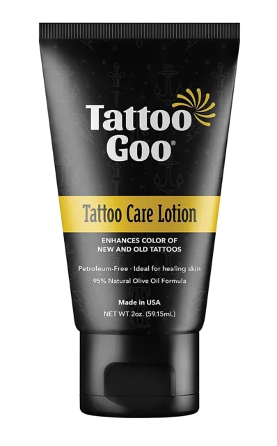 Tattoo Goo Aftercare Lotion Soothing, Color Brightening Skin Moisturizer - Heal
