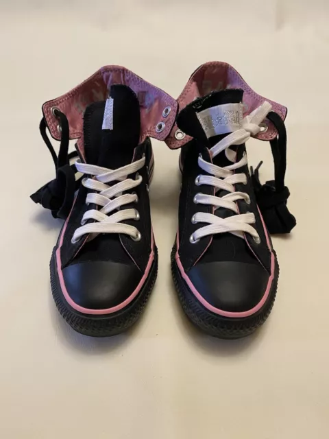Converse Chuck Taylor All Stars, Black And Pink, Women’s Size 6.