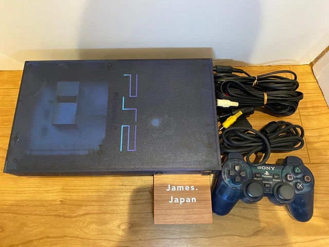 thumbnail interactive-video image 1 of Sony PS2 Ocean Blue Console SCPH-37000 – NTSC-J Japan Import, Tested Working (Console Only) 1 of 2